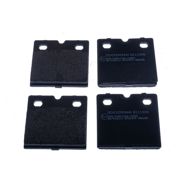 Hátsó fékbetétek, Denckermann, 9mm vastagság, 55,7x53,4mm