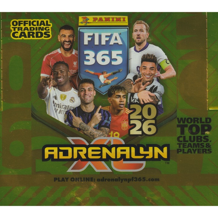 Joc de cărți set Panini FIFA Adrenalyn XL 2026, 24 plicuri x 6 carduri