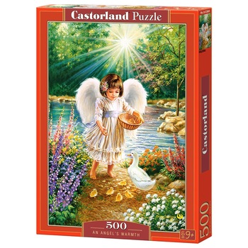 Puzzle Castorland, Ingerasul si bobocii, 500 piese Puzzle Castorland, Ingerasul si bobocii, 500 piese