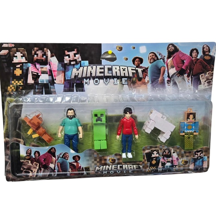 Set 6 figurine Minecraft, Toys, multicolor