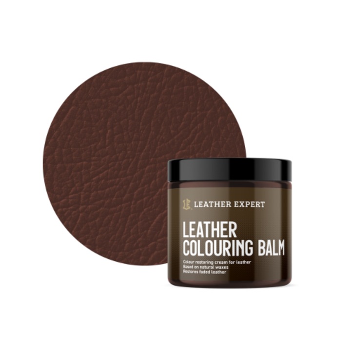 Bőrszínező balzsam Leather Expert Balm, Középbarna, 250ml