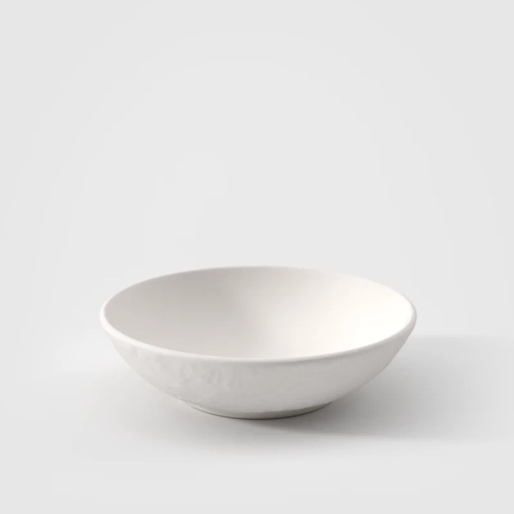 Bol desert Manufacture Rock blanc