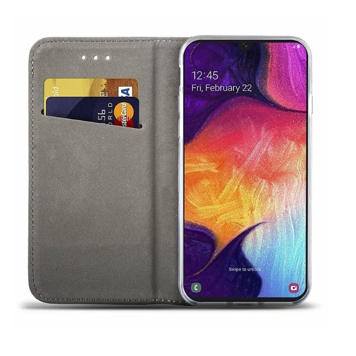 Husa protectie Tip Carte, Mat-Tech compatibila cu Samsung Galaxy S26 Ultra, Inchidere Magnetica, Buzunar interior pentru card, Protectie Completa, Functie de Stand, Negru