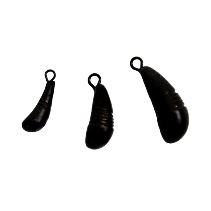 Ólom jig Lucky Fish Tungsten Lacrima 4g fekete, nagy sűrűségű, tiszta hang