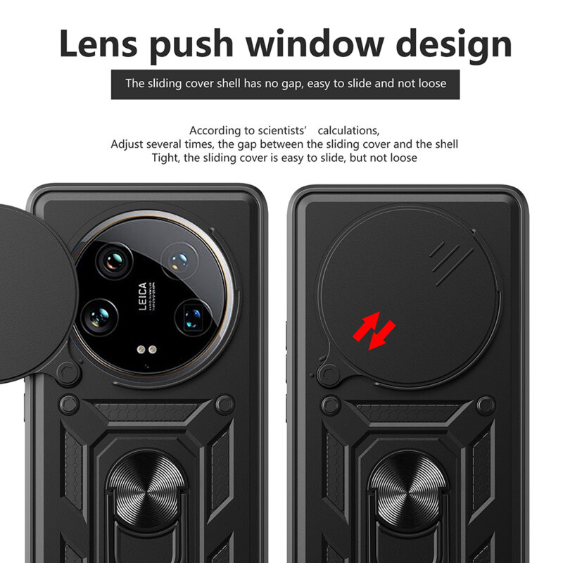 Husa telefon Mat-Tech compatibila cu Honor Magic7 Lite, Protectie Camera, Inel, Magnet, Anti-Shock, Rugged Protection, Negru