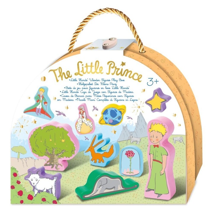 Set figurine din lemn Micul Print, 10 piese, AVENIR