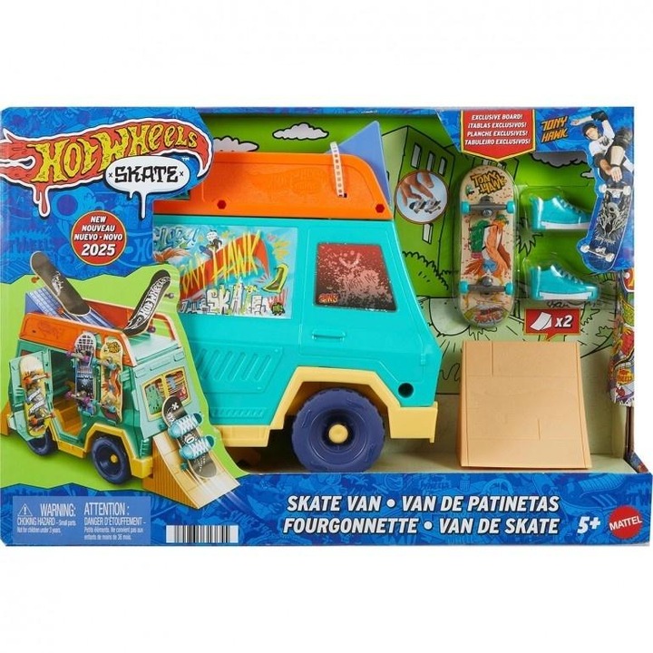 Masinute Hot Wheels Skate Van, set 2in1