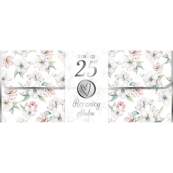 Felicitare Rocznica Slubu 25, Armin Style, zlocenie/srebrzenie, hartie groasa