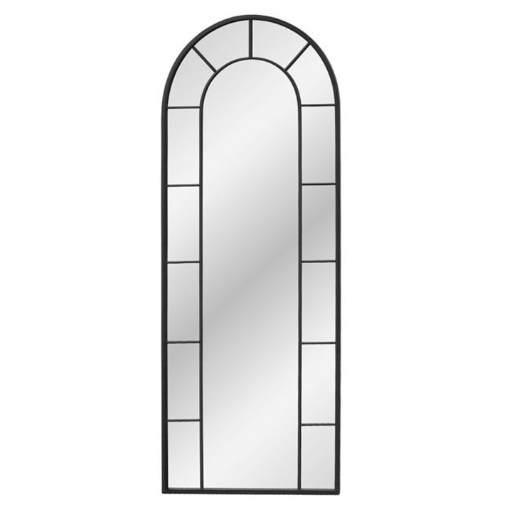 Oglinda de Perete cu Cadru din Metal Negru 60x150cm