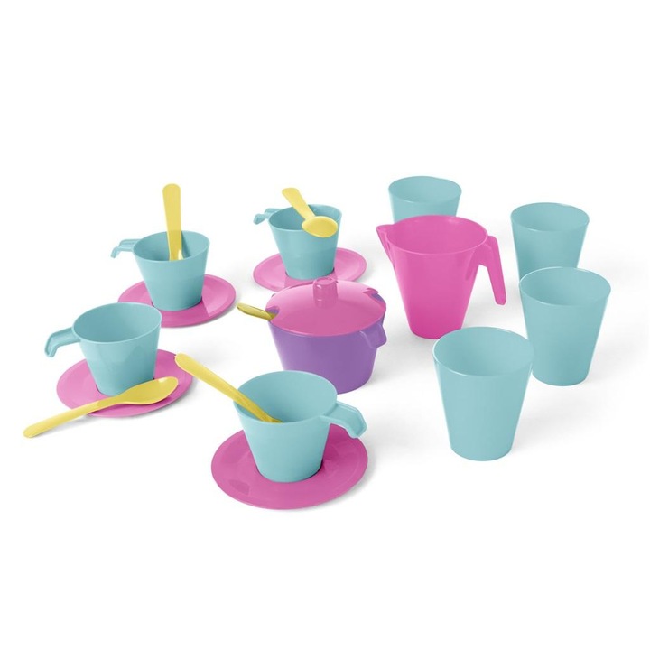 Set de vase Party Time, Wader, 20 elemente, roz, violet, menta