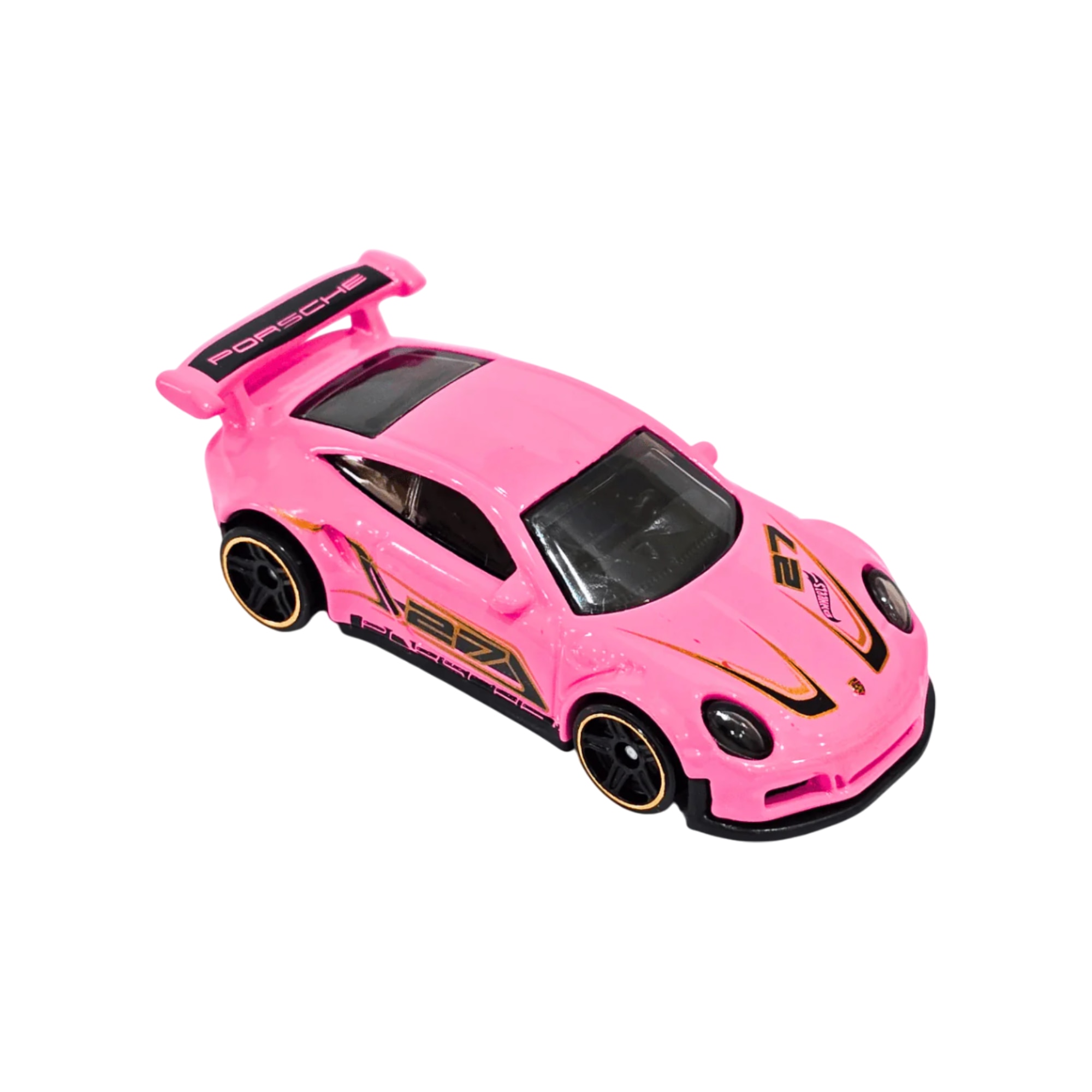 Masinuta Hot Wheels Porsche 911 GT3 RS, roz, scara 1:64 - model