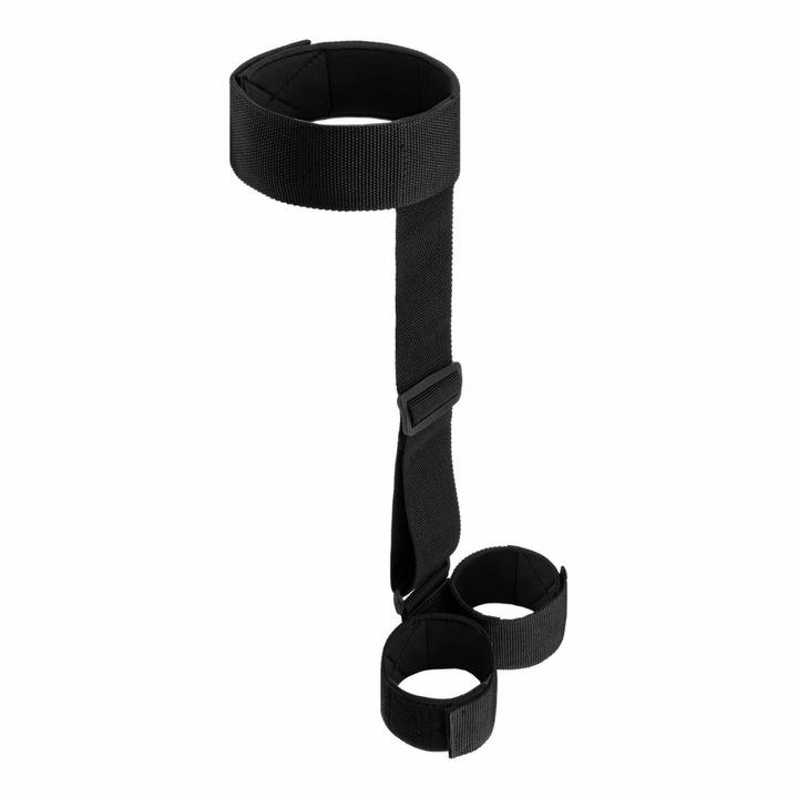Set BDSM, Bedroom Fantasies, sistem de curele moi, negru