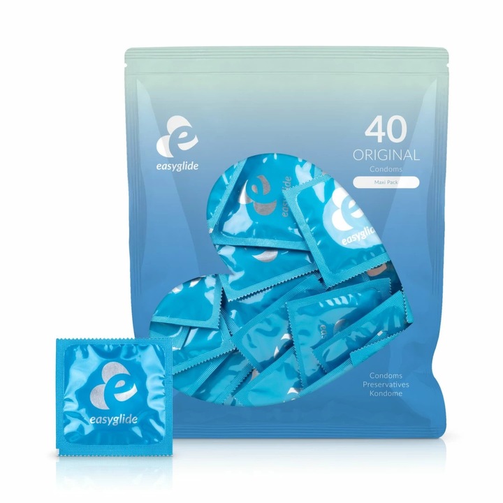 EasyGlide Original óvszer, 40 darabos készlet, kényelmes védelem