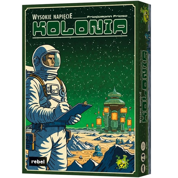 Joc de societate Wysokie napiecie: Kolonia, REBEL, 6 plansete, 230 elemente, multicolor