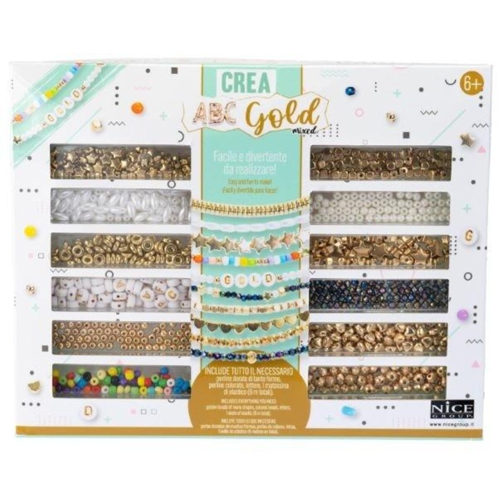 Set de bratari Nice CreaPERLINE 600, diverse accesorii, multicolor