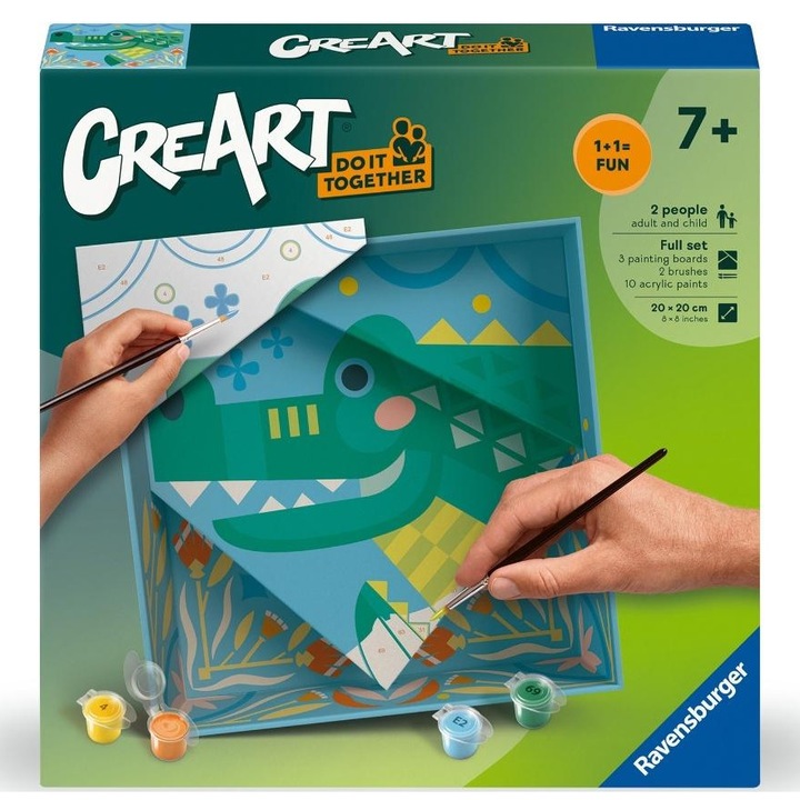 Комплект за рисуване CreArt, Ravensburger, 5x40cm, акрилни бои