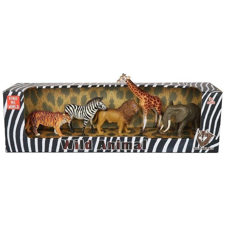 Комплект фигурки 5 диви животни, ADAR, 43x13x11см