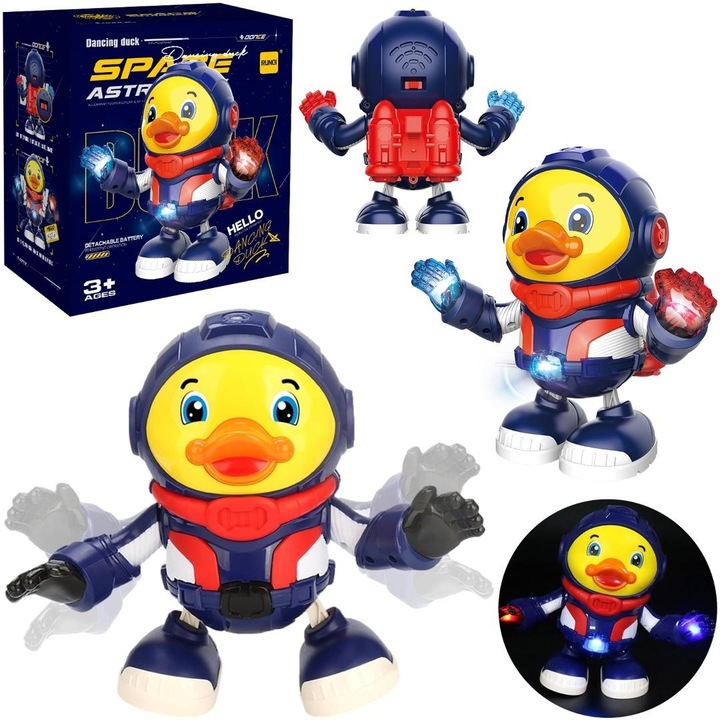 Jucarie interactiva copii, TRIFOX, design cosmic, efecte luminoase, 18x19x11 cm