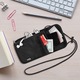 Мъжки портфейл, туристически, Garsonal, RFID, найлон, 14x20см, водоустойчив, регулируема каишка, черен