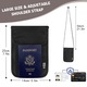 Мъжки портфейл, туристически, Garsonal, RFID, найлон, 14x20см, водоустойчив, регулируема каишка, черен