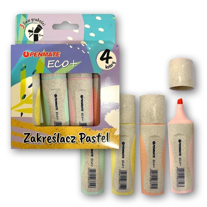 Evidentiator pastel Ecco+, Penmate, 4 culori