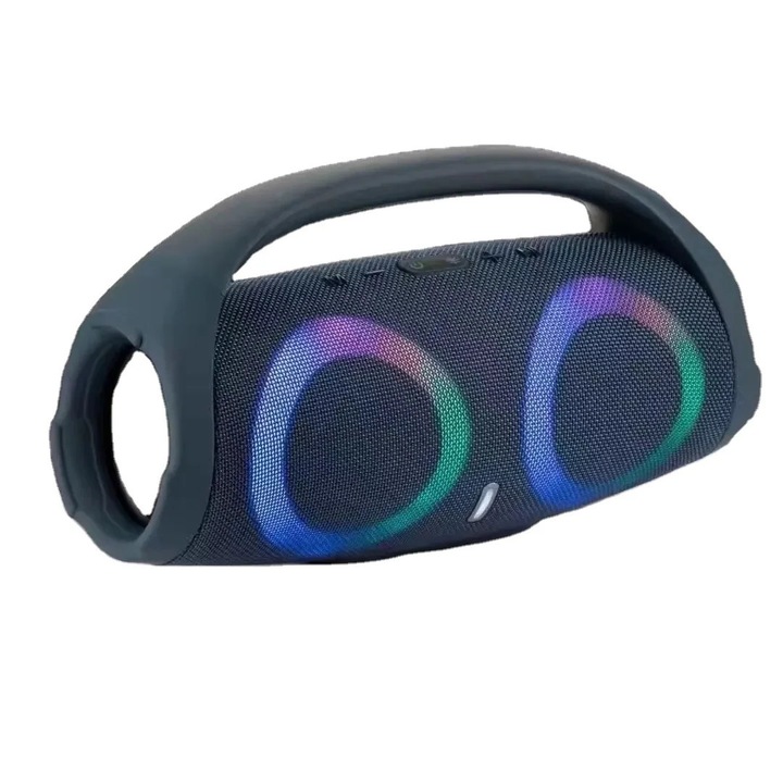 Boxa Bluetooth Portabila, Iluminare LED Multicolor, Compactă, Sunet Puternic