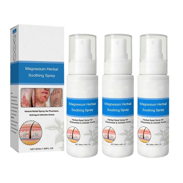Psoriasis spray, 3 darab, természetes összetevők, 50ml, 3.3x3.3x12cm