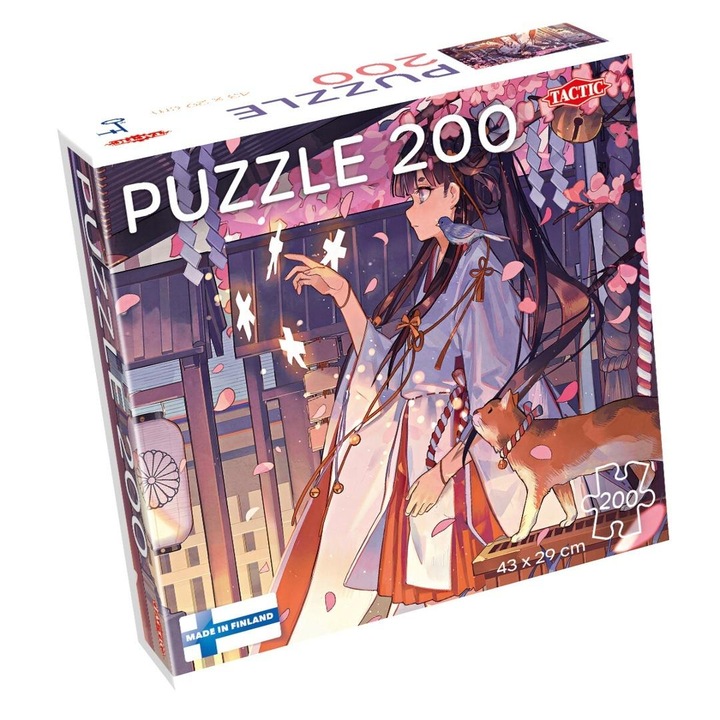 Пъзел Tactic 200 елемента, Манга аниме момиче, 43x29см, комплект