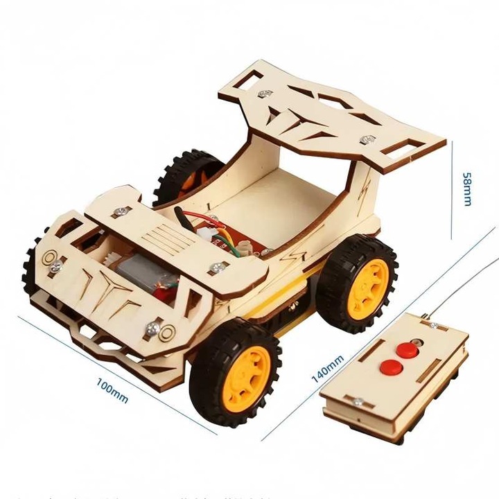 1 bucat, masina de telecomanda, Kituri pentru copii de varsta 8-10 ani, Stiinta Constructie Proiect Craft pentru 8-13 ani, Kit de masina model, Jucarii STEM pentru baieti Fete de varsta 8-12 ani