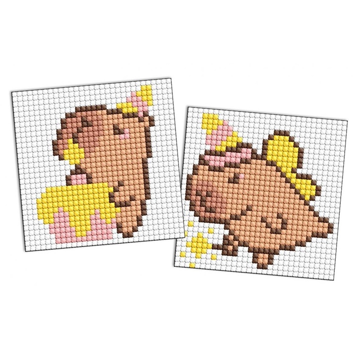 Set de artizanat, mozaica diamentina, Ideyka, 9x9cm, multicolor