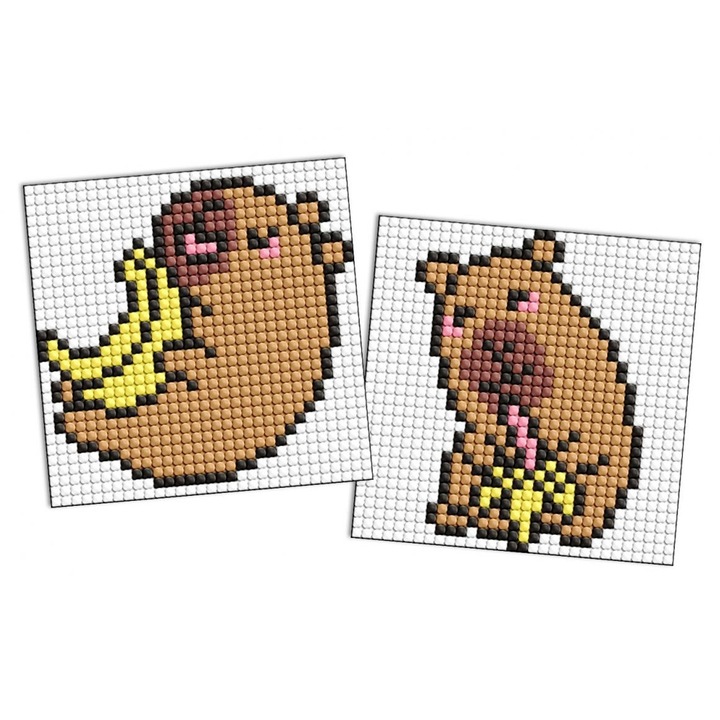 Set Mozaic Diamant, Ideyka, 2 magneti, 9x9cm, multicolor