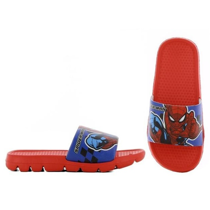 Pókember gyermekpapucs, FLA, Piros, EVA