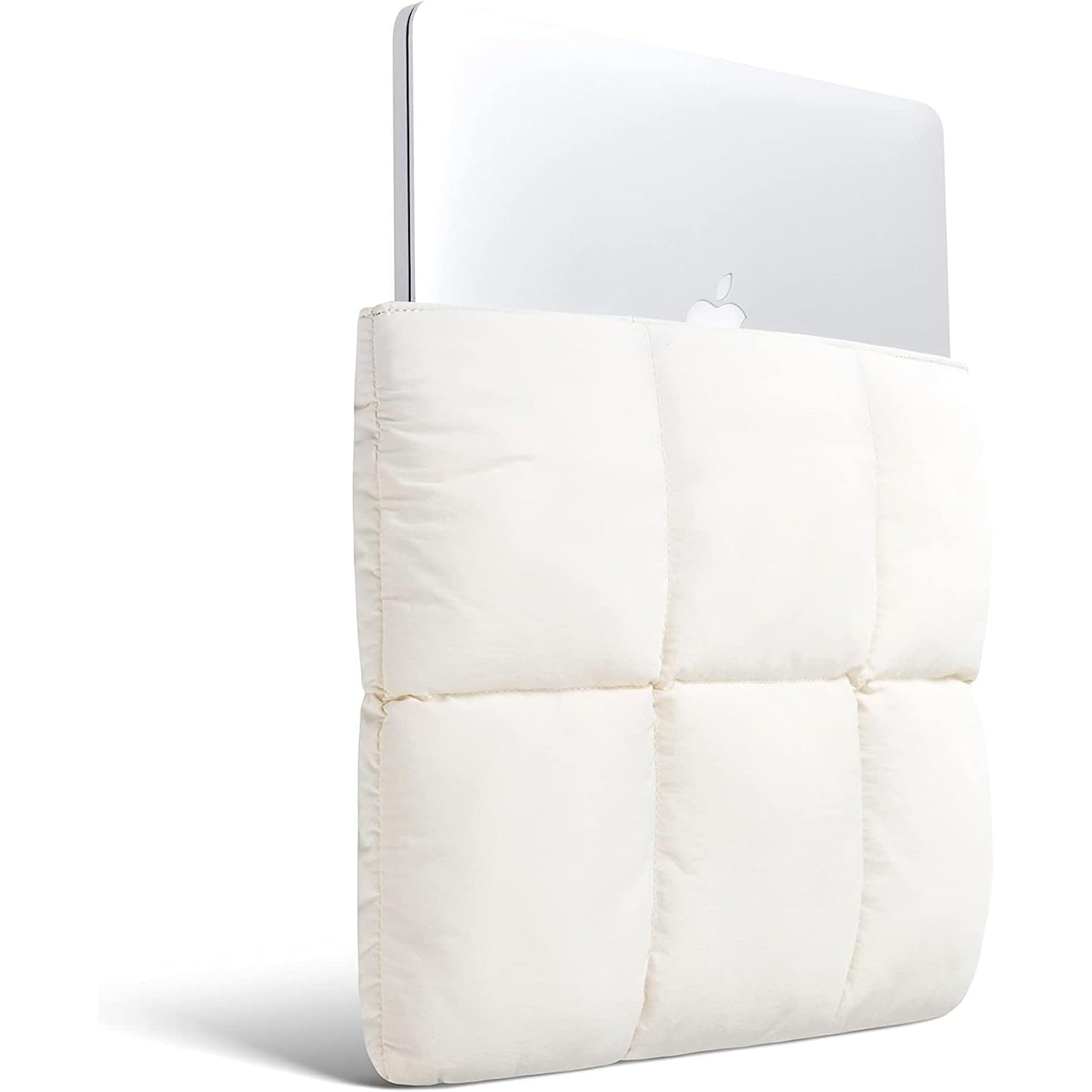 Husa laptop 13 inch, design pufos, impermeabil, dimensiuni 30.9x25.9x1.8cm, compatibila cu MacBook Air si Pro