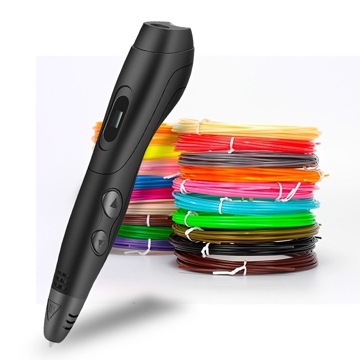 Creion 3D, 6 niveluri ajustabile, tehnologie de temperatura joasa, multicolor