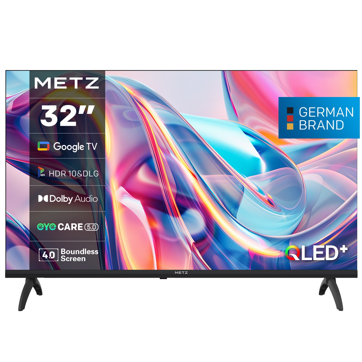 Televizor METZ QLED 32MQF7030Z, 80 cm, Smart Google TV, HD, Clasa E (Model 2025)