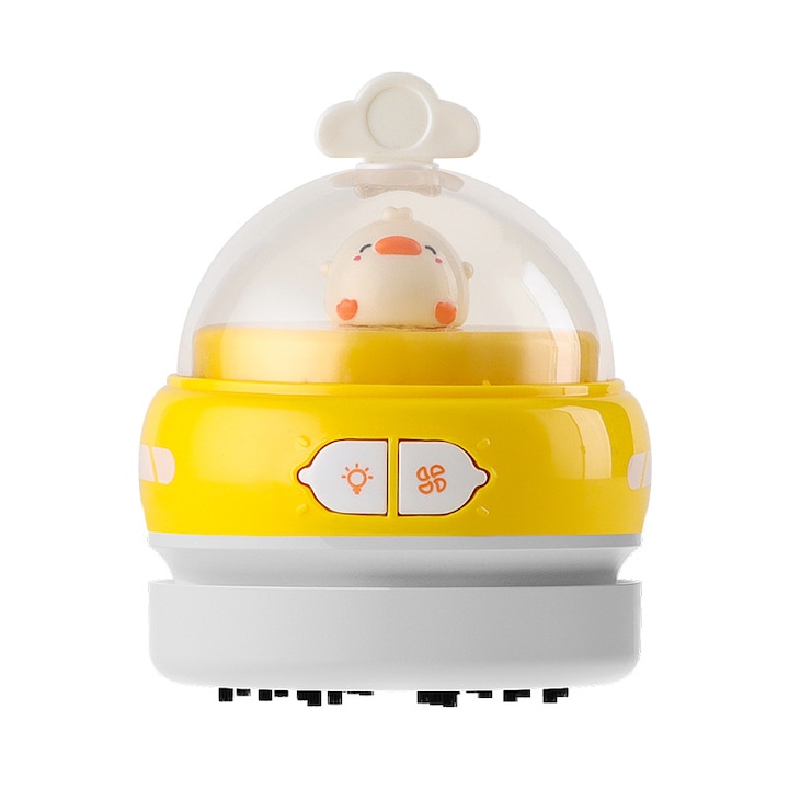 Aspirator electric USB reincarcabil, mini stergator de creion si zgarietura, galben