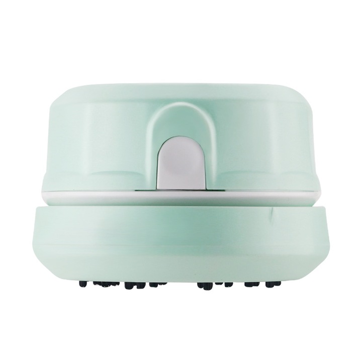 Aspirator desktop, electric, verde, pentru resturi de radiera si tastatura