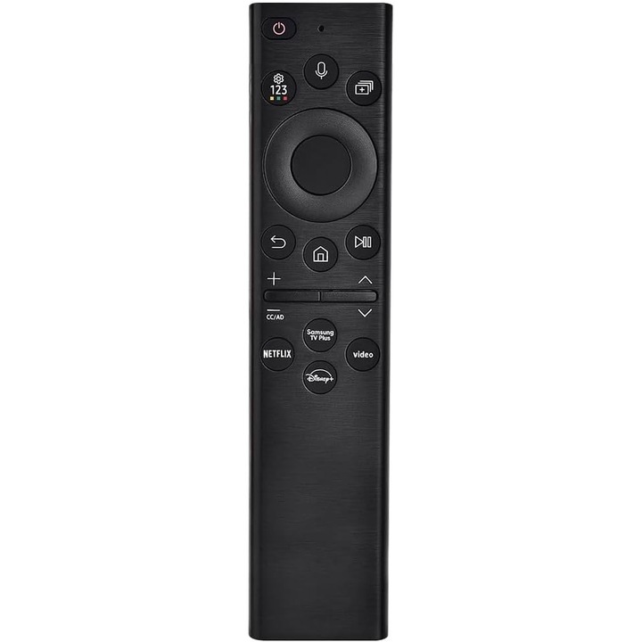 Samsung TV távirányító, kompatibilis a 2019-2025-ös modellekkel, hangvezérlés, 2 db AAA elem, ABS