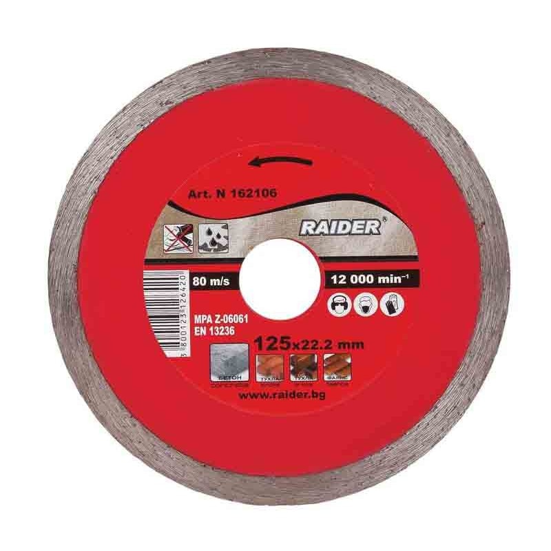 Disc diamantat continuu, Raider, RD-DD09, 115mm