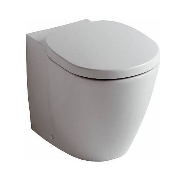 Тоалетна чиния Ideal Standard Connect E803401, Универсален хоризонтален изход, За вграден резервоар, Порцелан