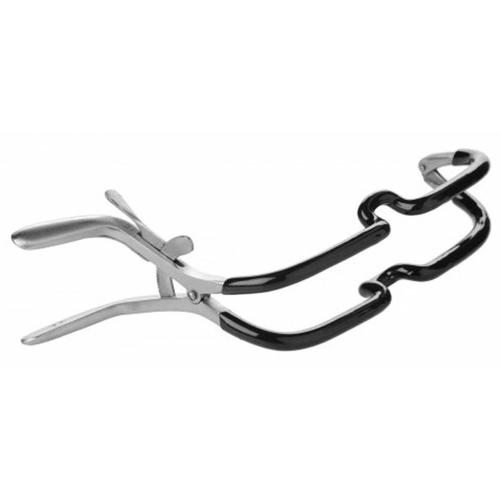 Extensor anatomic XR BRANDS Master Series Jennings, negru, cu acoperire din cauciuc