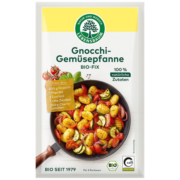 Mix pentru gnocchi si legume la tigaie bio, 30g
