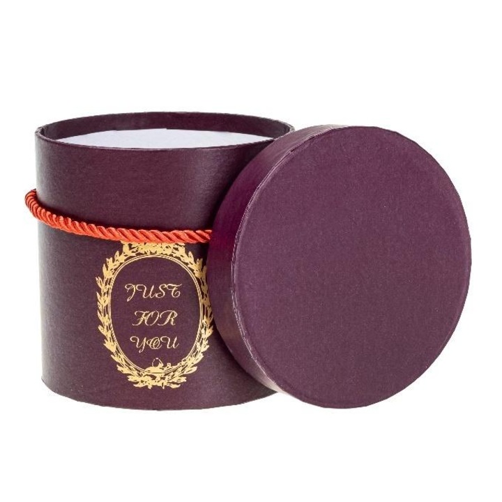 Cutie pentru flori purpurie ROZETTE 12,5x12,2cm