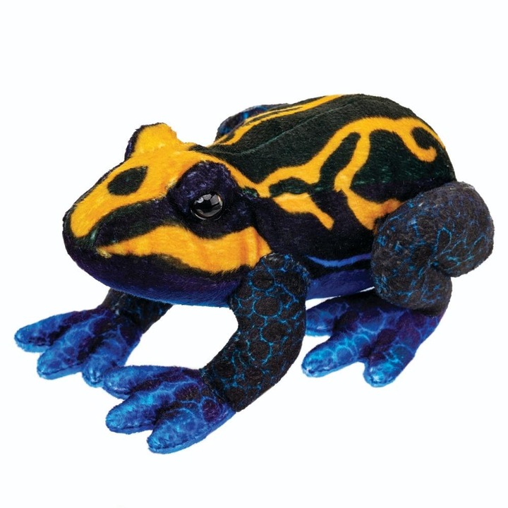 Плюшена играчка, BEPPE, оранжево-черна жаба, 13см