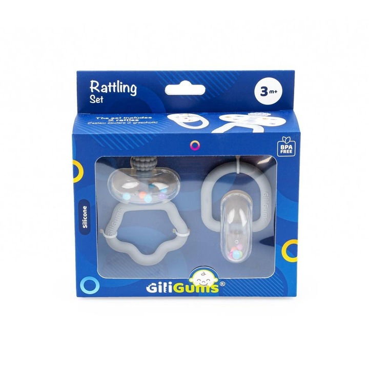 Set jucarii zornaitoare GILIGUMS, gri