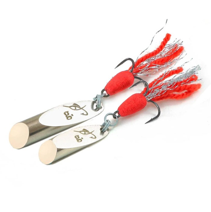 Колебаеща се блесна във формата на круша Lucky Fish 22г Бял