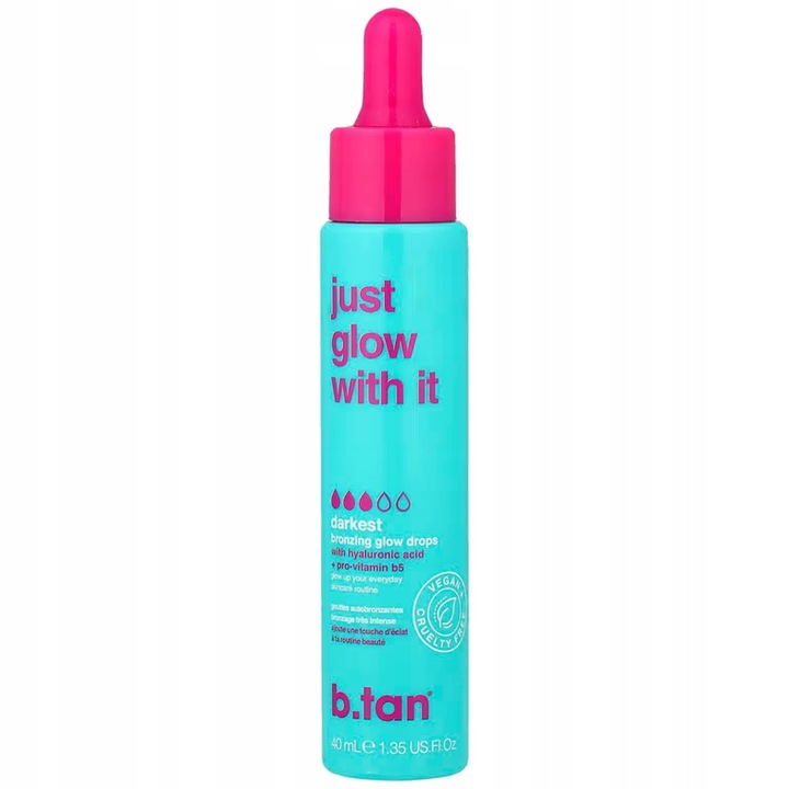 B.tan Just Glow With It önbarnító cseppek, legsötétebb, 40 ml, uniszex