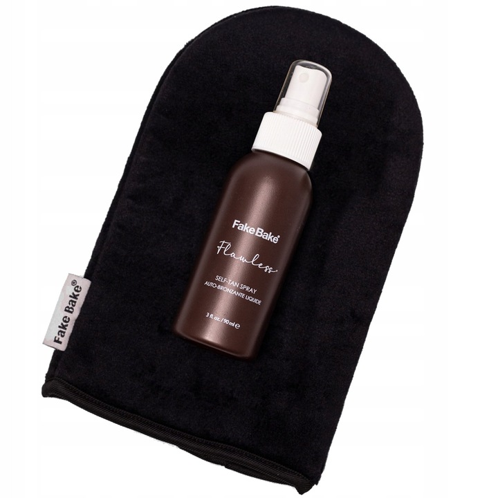 Комплект течен автобронзант Fake Bake Tan & Go 90ml с ръкавица за нанасяне, естествен тен, за лице и тяло