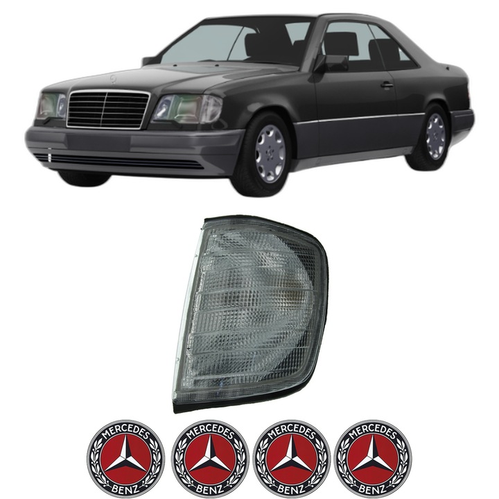 Semnalizator Fata Stanga MERCEDES-BENZ E-CLASS Coupe (C124) din 1993-1997, Auto, Depo, 4 Stickere auto cu MERCEDES-BENZ