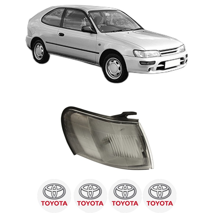 Semnalizator Fata Dreapta TOYOTA COROLLA Compact (_E10_) din 1992-1997, Auto, Depo, 4 Stickere auto cu TOYOTA